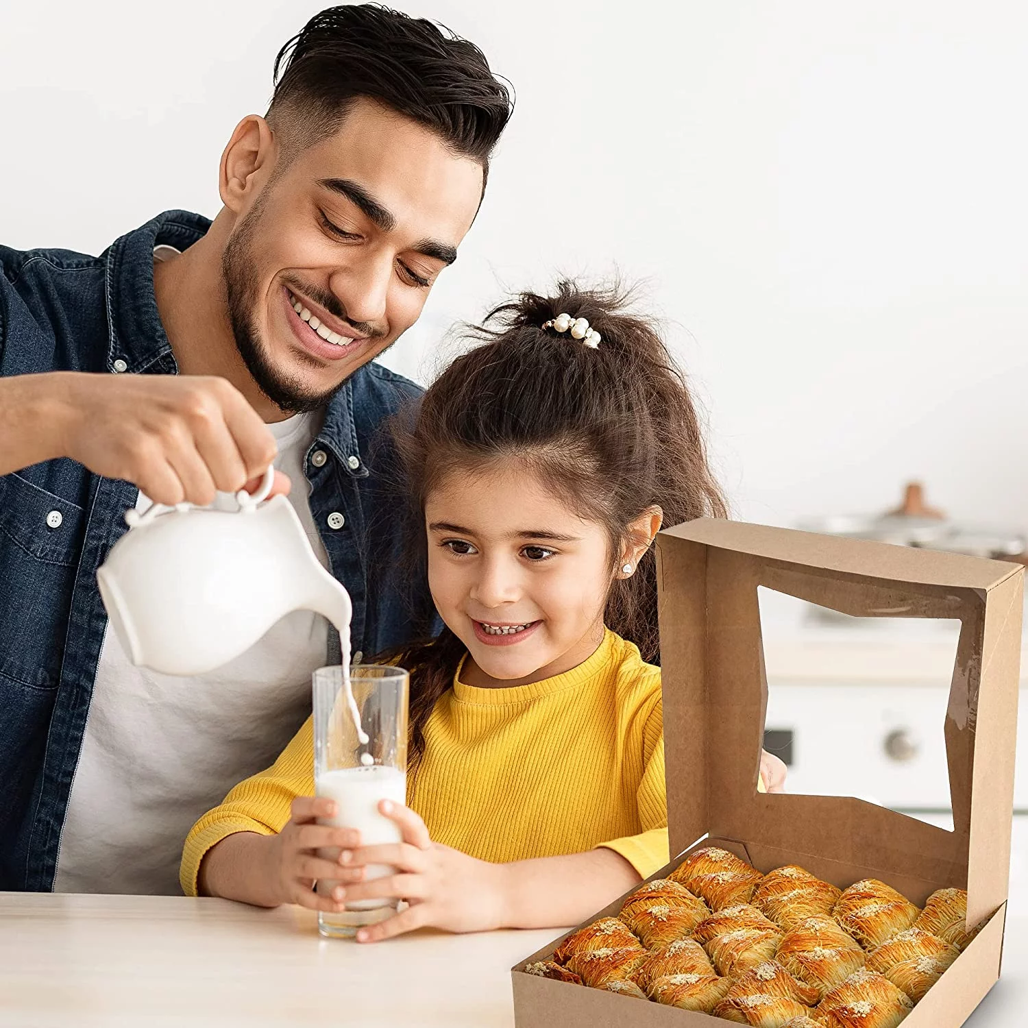 MT Products Brown Cookie Box with Window 8