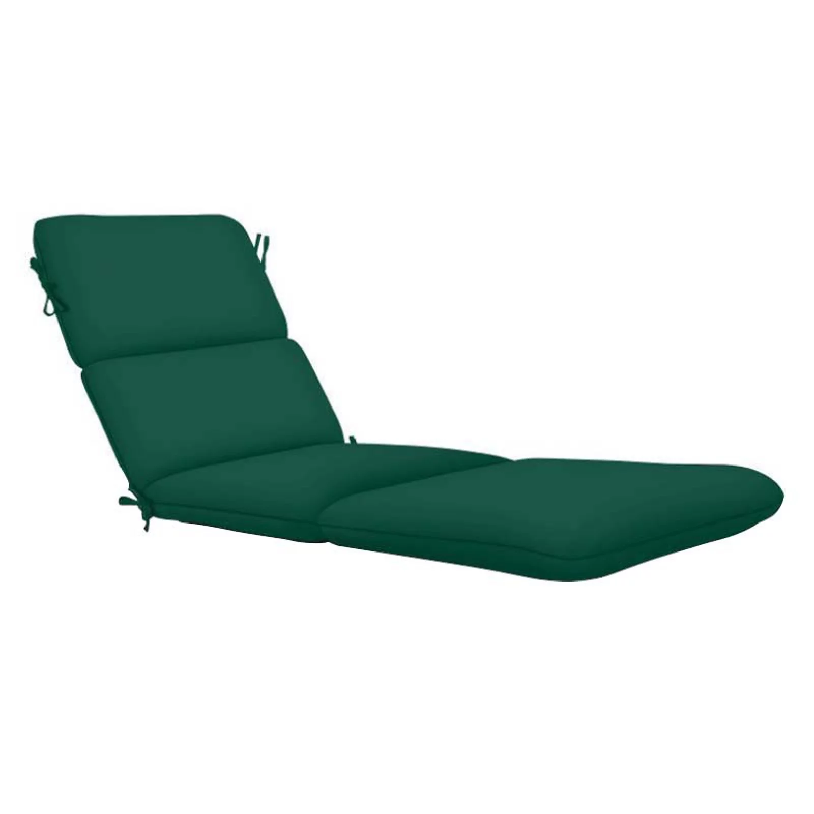 Sunbrella 74 x 22 Outdoor Chaise Lounge Cushion in 5 fabric options Forest Green