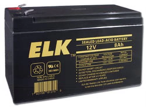 ELK-1280 Sealed Lead Acid Battery, 12 V 8Ah