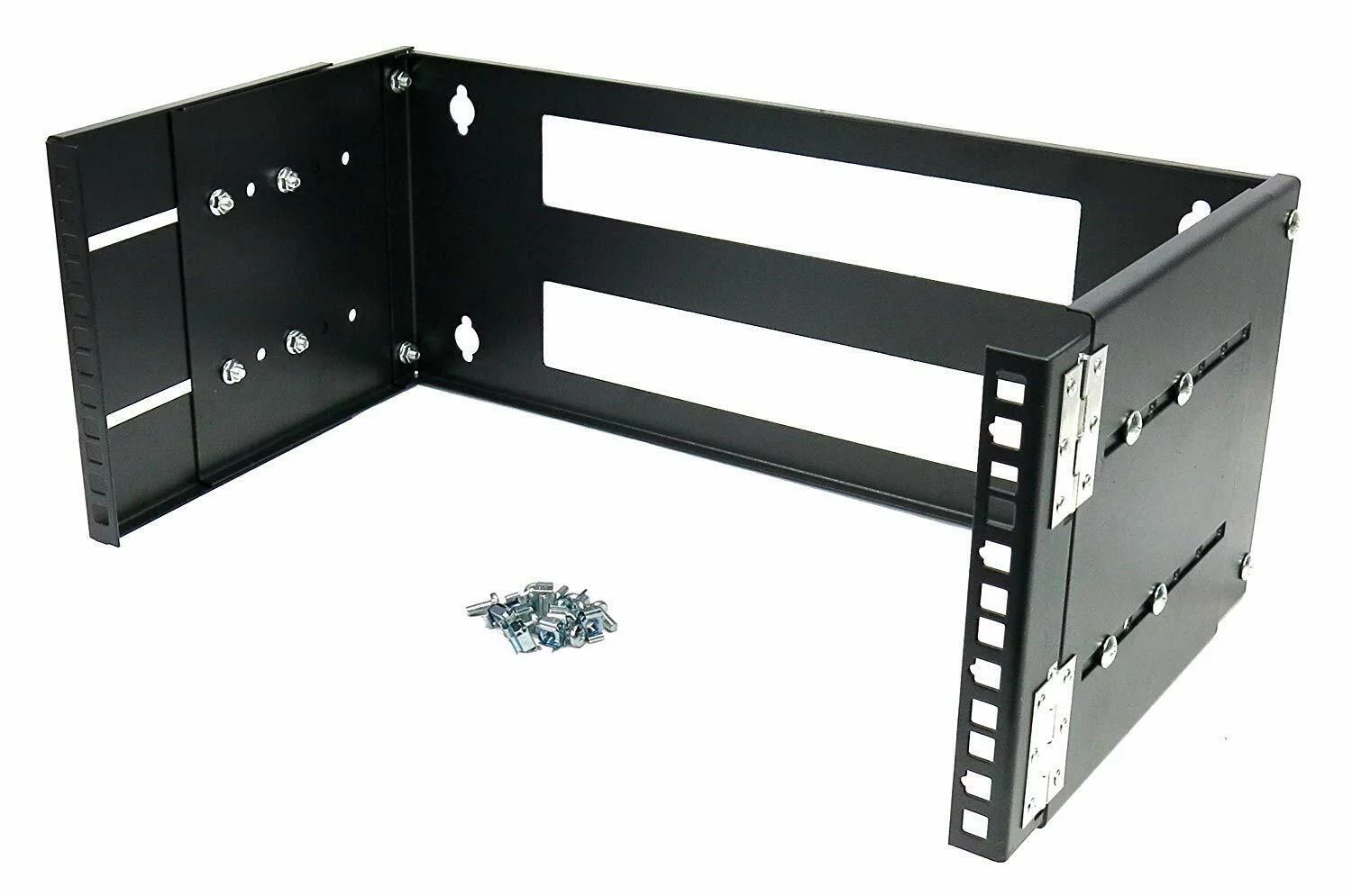 CNAweb 4U 19-Inch Hinged Extendable Wall Mount Bracket Network Equipment Rack