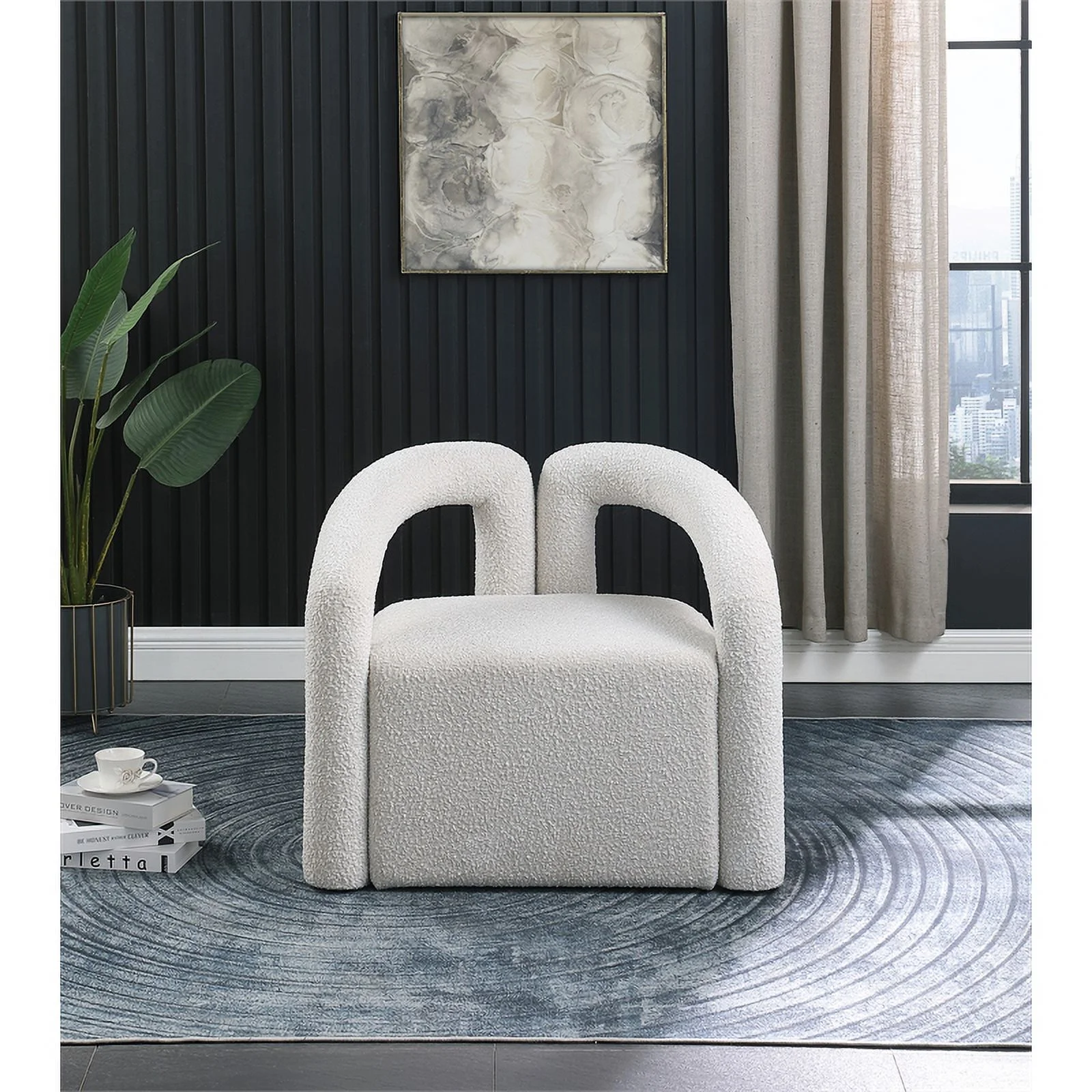 Meridian Furniture Otto Cream Accent Chair