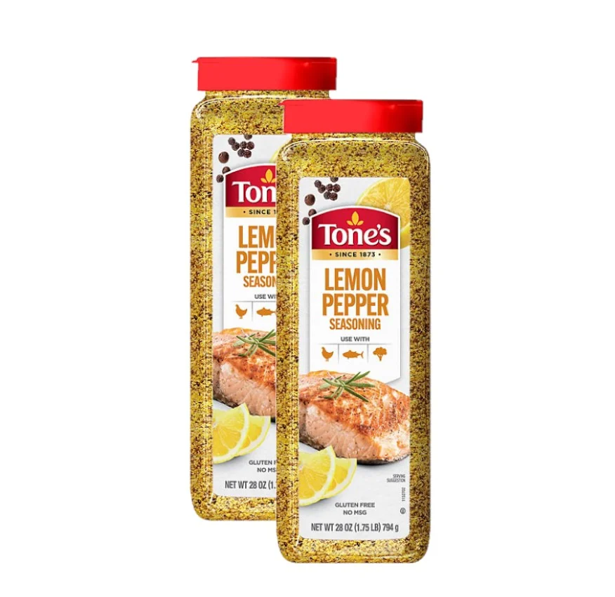2 Pack | Tone's Lemon Pepper Seasoning (28 oz.)