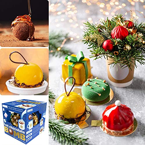 Hot Chocolate Bomb Mold Silicone Large Chocolate Sphere Mold Chocolate Ball Molds Silicone Hot Cocoa Bomb Molds 2.5
