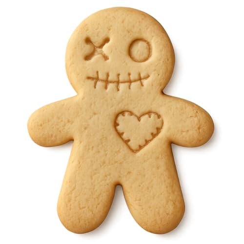 Mighty Gadget Voodoo Gingerbread Man Cookie Cutter & Stamp - 4x3.2