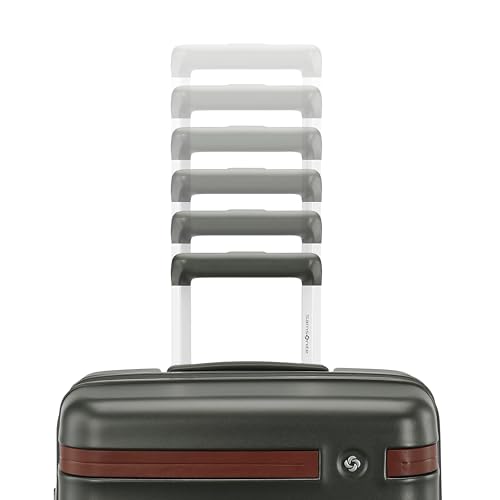 Virtuosa Hardside 21 Inch Carry On Luggage - Airline Approved with 360° Spinner Wheels, RightHeight™ Adjustable Handle - Zippered WetPak™ - TSA Lock - Expandable Light Polycarbonate Shell - Navy