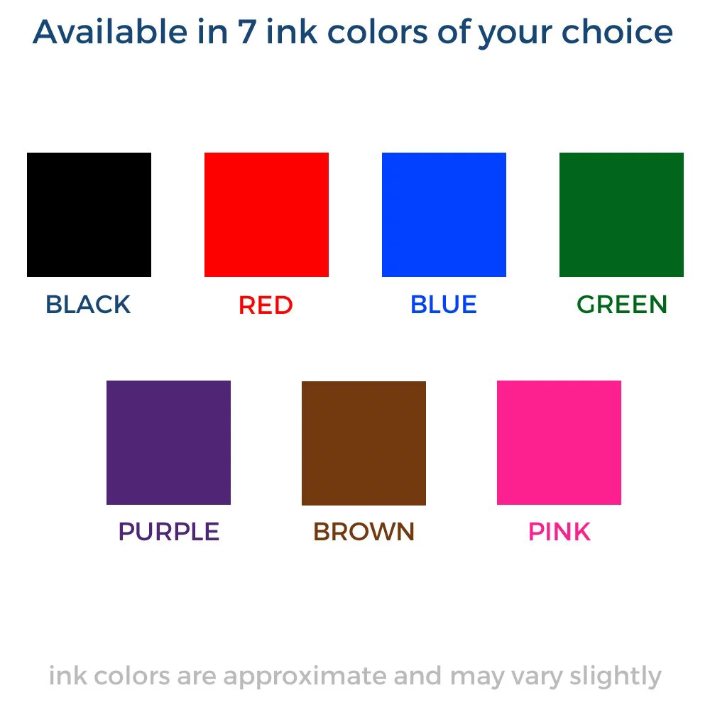 Large Pre-Inked Super Kid Stamp with Pink Ink