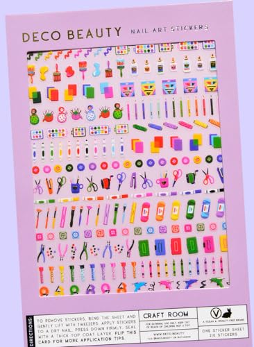 Deco Beauty Santa Baby Nail Stickers - Lightweight & Easy-to-Apply Nail Art with Trendy Designs - Durable & Long-Lasting Nail Stickers for Women, Ideal for DIY Manicures & Salon-Quality Nails