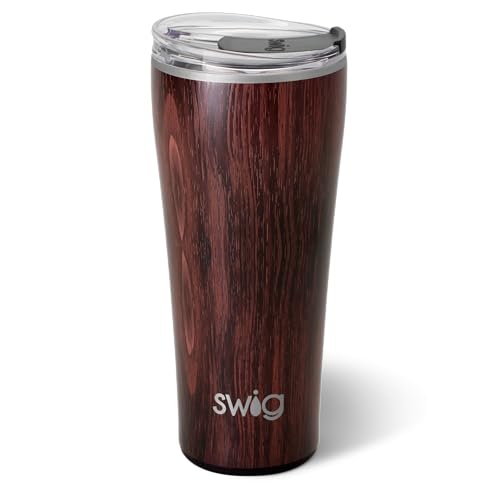 Swig Life 32oz Insulated Tumbler, Travel Coffee Tumbler with Lid, Cup Holder Friendly, Stainless Steel Travel Coffee Mug, Glitter Tumbler, Glitter Gifts (Confetti)