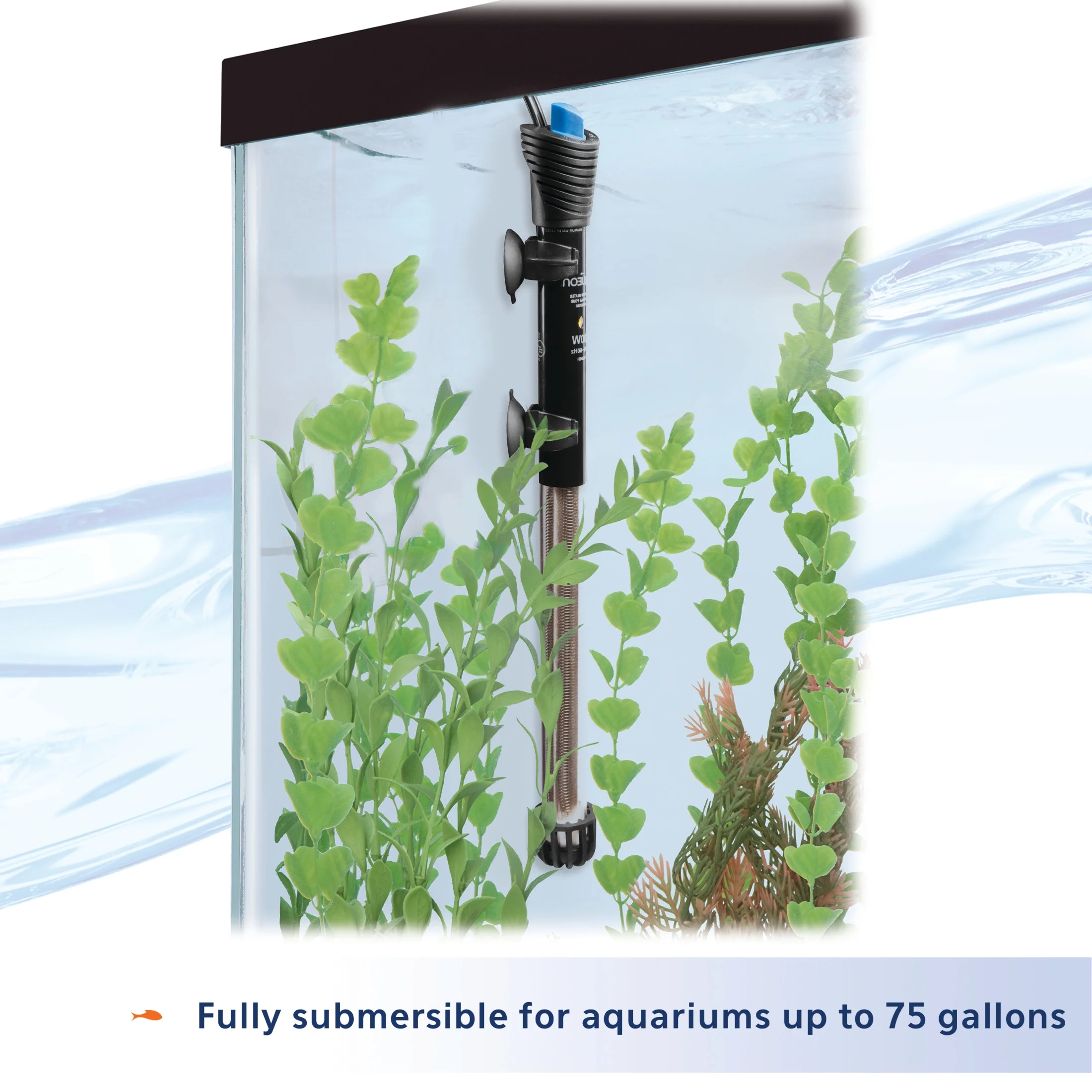 Aqueon Submersible Aquarium Heater, 200 Watts, Up to 75 Gallons