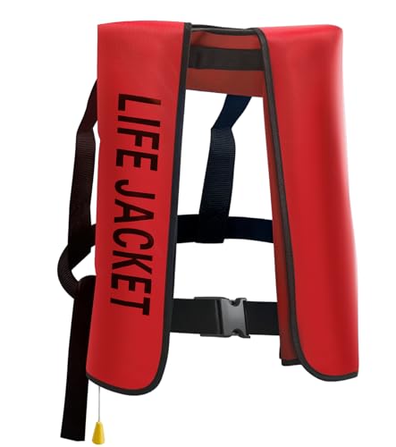 Upgraded Snorkeling Vest Adult, Inflatable Swim Vest, Manual Inflatable Men's Women's Adjustable Vest, Suitable for Water Sports Such as Fishing, Kayaking, Paddleboarding, Swimming, etc