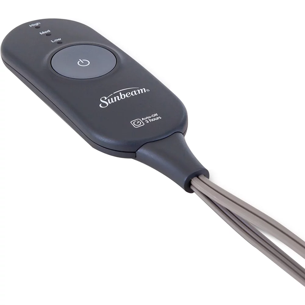 Sunbeam Heated Throw Blanket  Microplush, 3 Heat Settings, Royal Blue - TSM8TS-R505-25B00