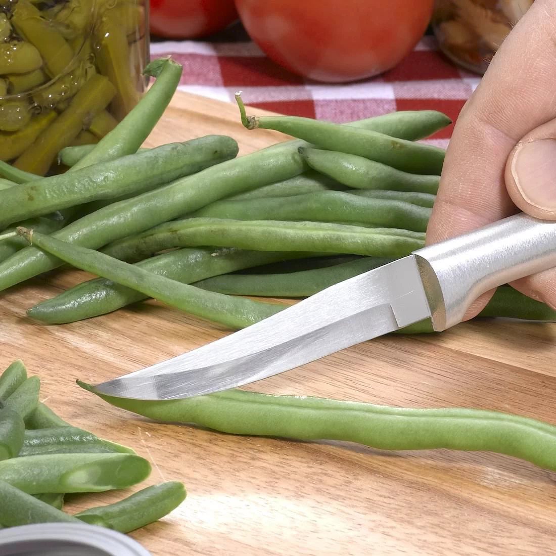 Rada Starter Knife Gift Set Stainless Steel Aluminum Handle Cheese Steak Butcher