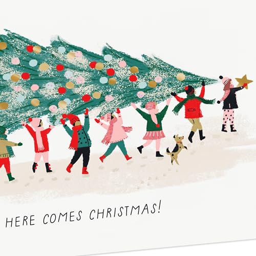 Hallmark UNICEF Boxed Christmas Cards, Here Comes Christmas (20 Cards and 20 Envelopes)