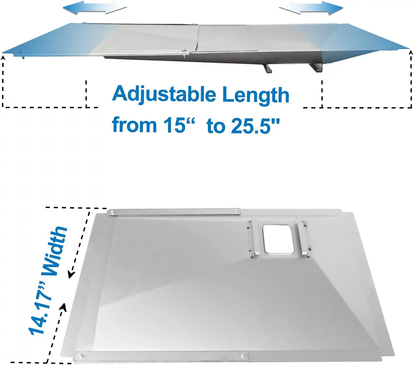 Grisun Grease Tray with Catch Pan and Foil Liner Universal Fits Nexgrill, Dynaglo, Cuisinart, Charbroil, Kenmore,Bhg,Master,Expert Gas Grill,Drip Tray Pan for 2/3/4 Burner Grill 10Pcs Aluminum Liner