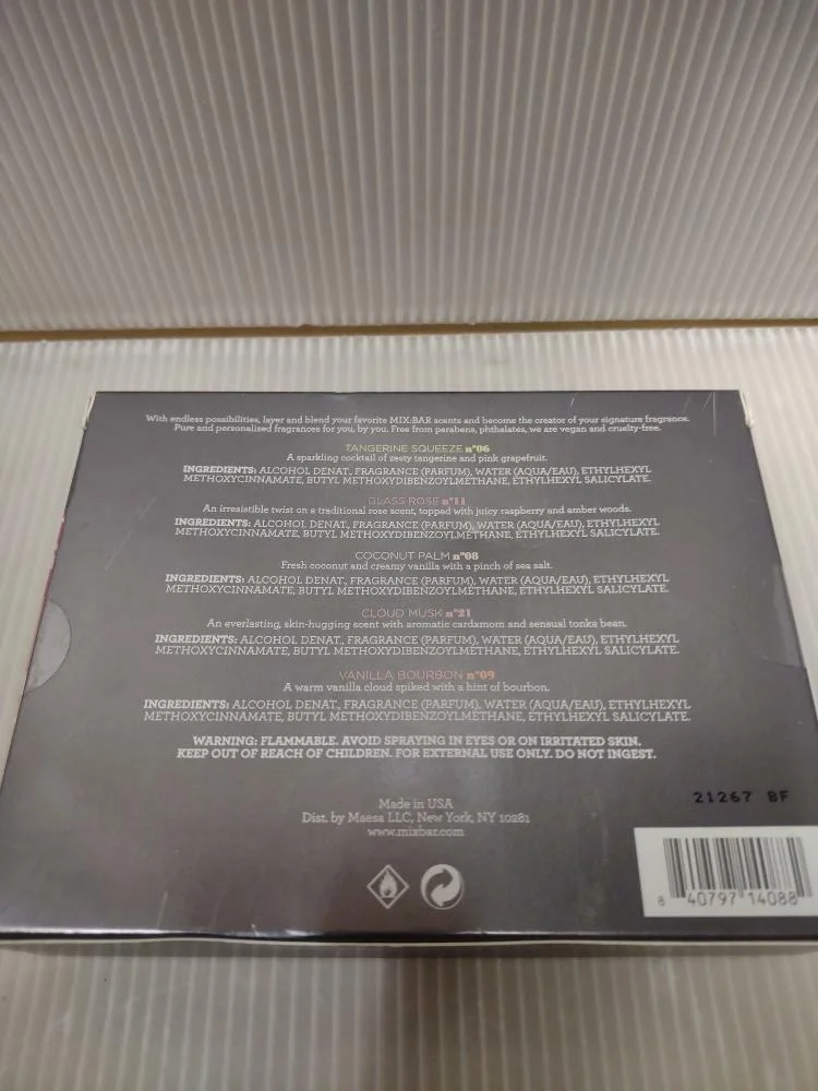MIXBAR Mix Bar Perfume Sampler Scent Discovery Set