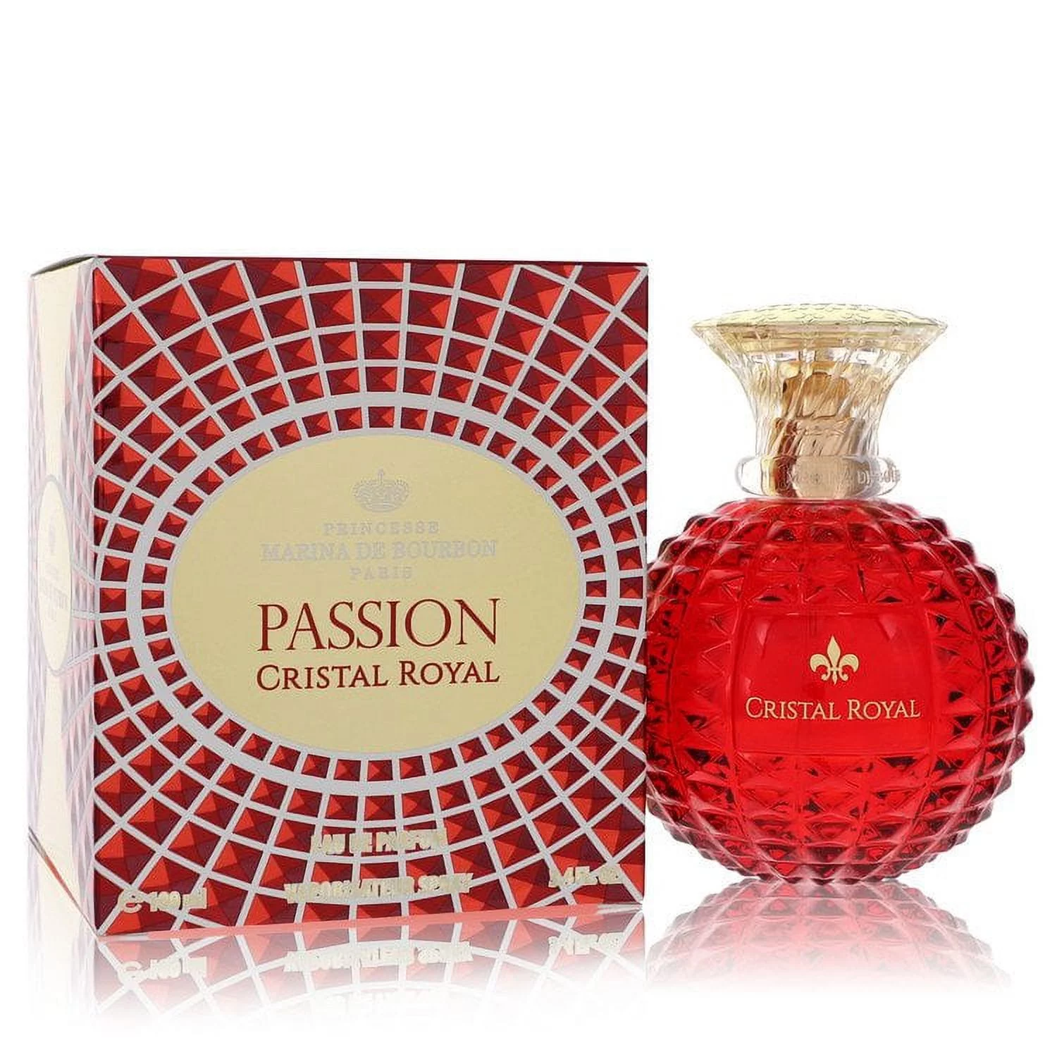 Marina De Bourbon Cristal Royal Passion by Marina De Bourbon Eau De Parfum Spray 3.4 oz for Female