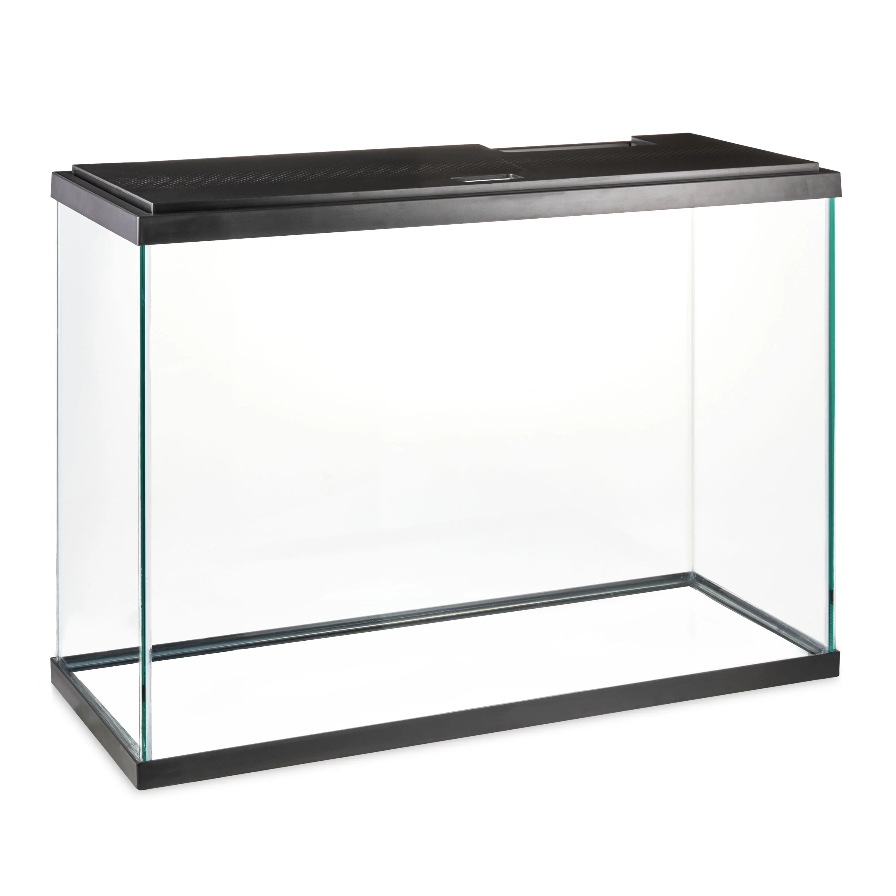 Aqua Culture Glass 29 Gallon Aquarium Starter Kit, Black, 30.2''L x 12.44''W x 21.18''H