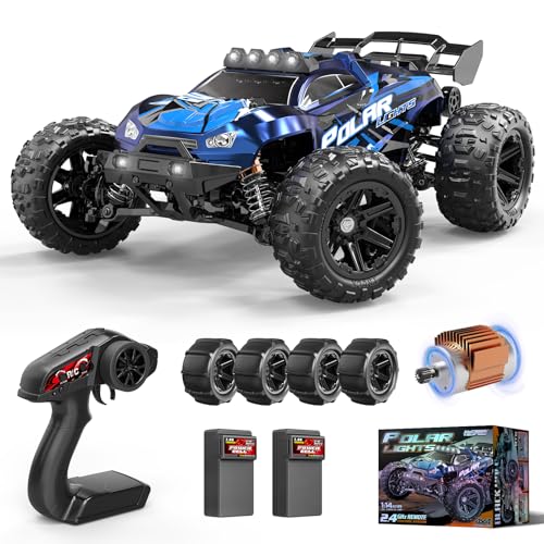 Rc Cars 1:14 All Terrain RC Car for Adults & Boys, 4WD Off-Road RC Truck High Speed Fast 40+ KPH, 4X4 Waterproof Remote Control Car with 2 Rechargeable 1300 mAh Batteries