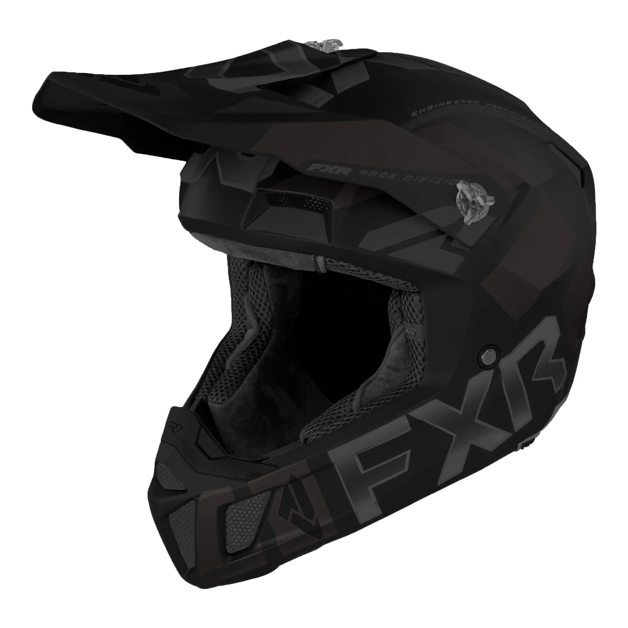 FXR  Clutch Evo Helmet Open Face Quick Release Buckle Ventilated Black Ops FMVSS 218 - 220615-1010-10