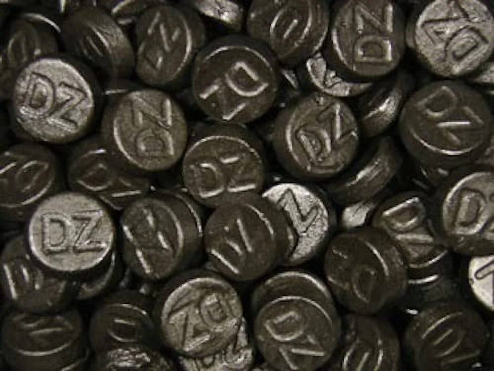 1Kilo Ea 2.2Lbs K&H Dubbel Zout Rond Drop ( Licorice DZ Double Salt Round Licorice / Liquorice)