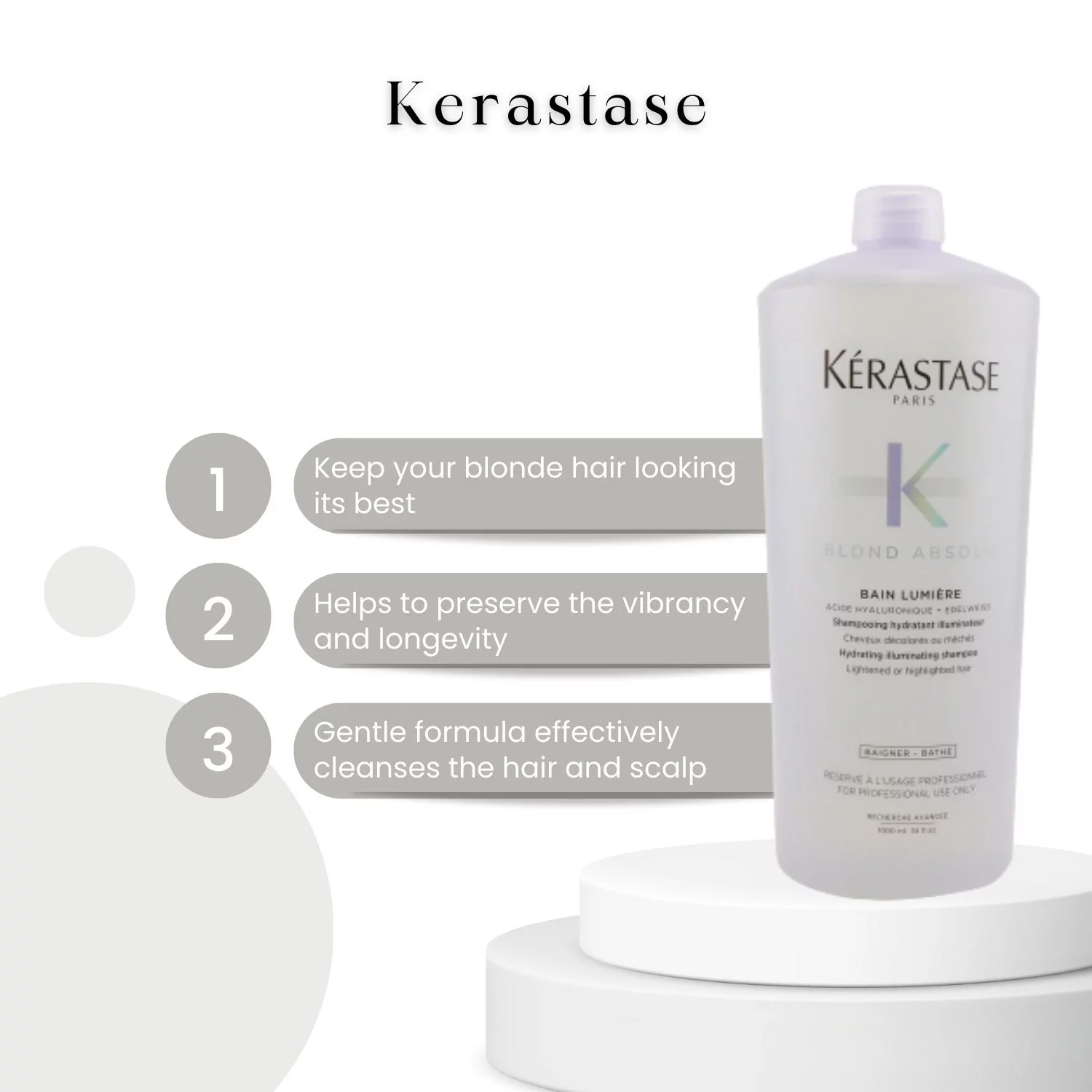 Kerastase Blond Absolu Bain Lumiere Hydrating Illuminating Shampoo, 34 oz