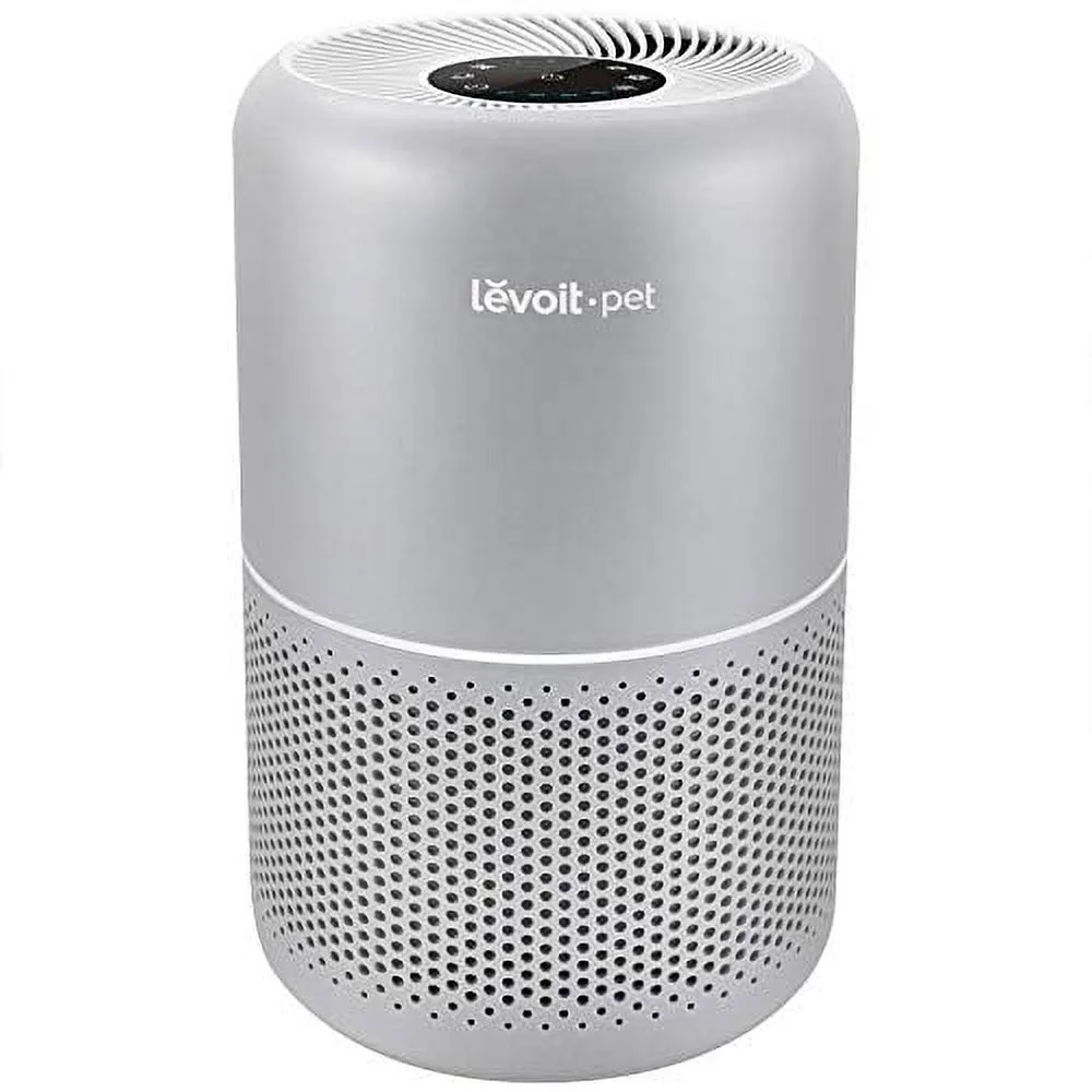 Levoit Air Purifier Core P350, True HEPA Filters for Pet Hairs, Odors, Dander, Fur, Reduce Allergy Symptoms, for Large Rooms up to 529 sq. ft. Gray