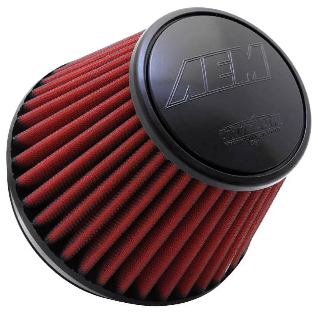 AEM 21-210EDK Universal DryFlow Clamp-On Air Filter: Round Tapered; 6 in (152 mm) Flange ID; 6 in (152 mm) Height; 7.5 in (191 mm) Base; 5.125 in (130 mm) Top