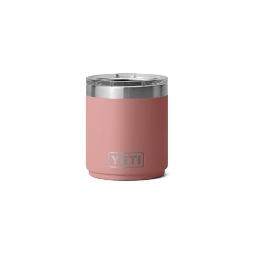 YETI Rambler Lowball, Vacuum Insulated Stainless Steel Stackable Lowball with MagSlider Lid, Stainless Steel, 10 oz (296 ml)