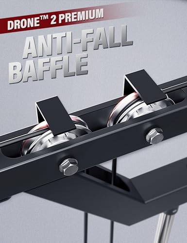 Major Fitness Drone2 Advanced Training Smith Machines– All-in-One Home Gym Squat Rack with Aluminum Pulley Set , Weight Bar, Dual LAT Pull-Down Systems & Cable Crossover Machine for Full-Body Workouts