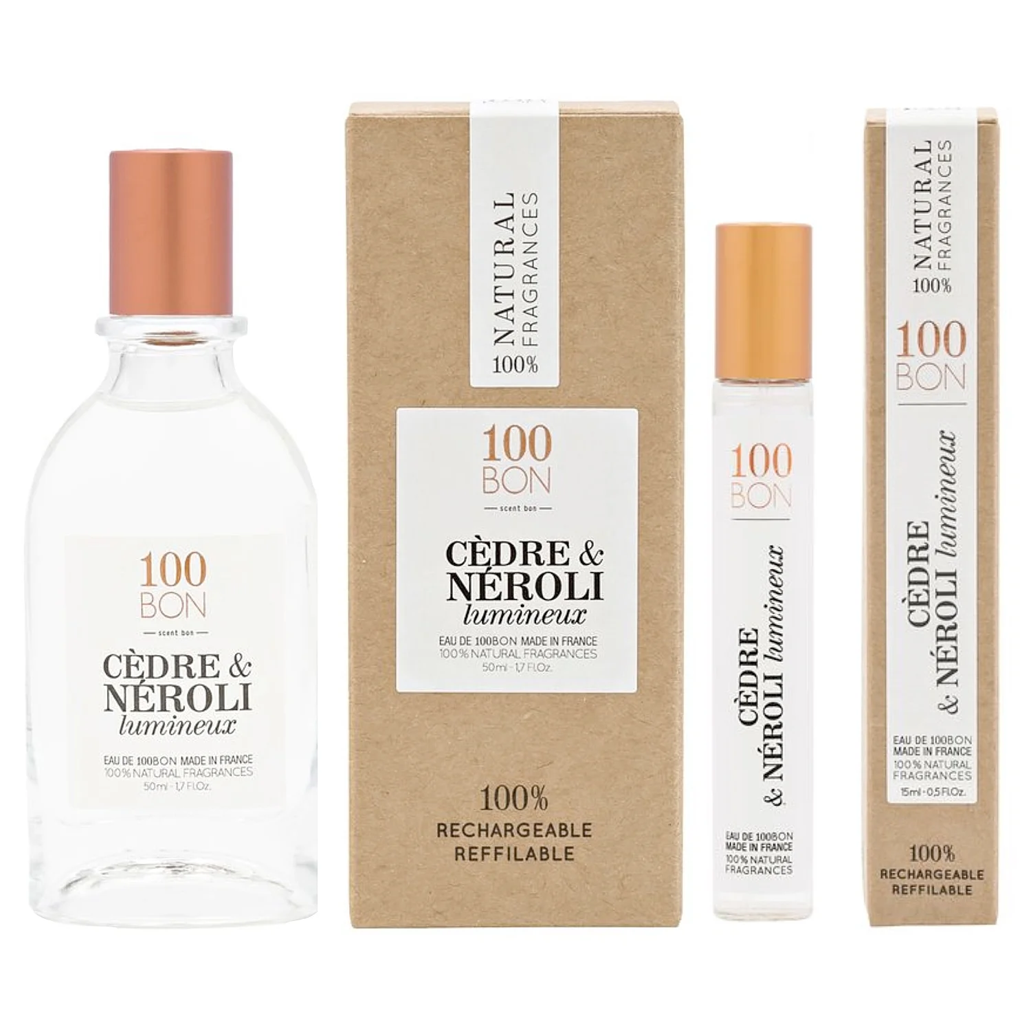 100Bon - Duo Cedre & Neroli Lumineux 1.7 oz. EDP Spray + 0.5 oz. Pen Spray Unisex