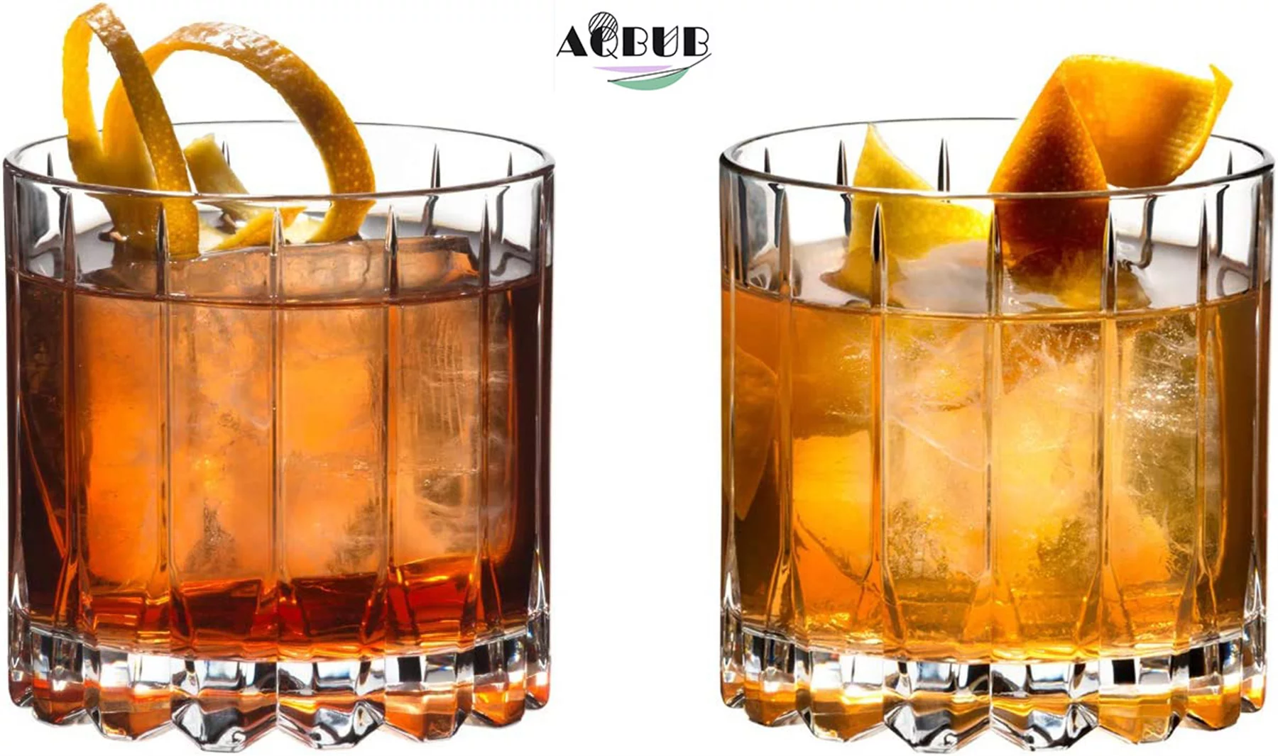 Drink specific glassware and rock cups, 9 oz, 2, transparent