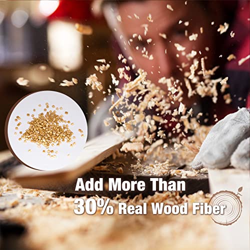 OVV3D Wood 3D Printer Filament Bundle - Wood PLA Filament 1.75mm, 200g x 4 Pack (Walnut, Oak, Cherry, Teak)