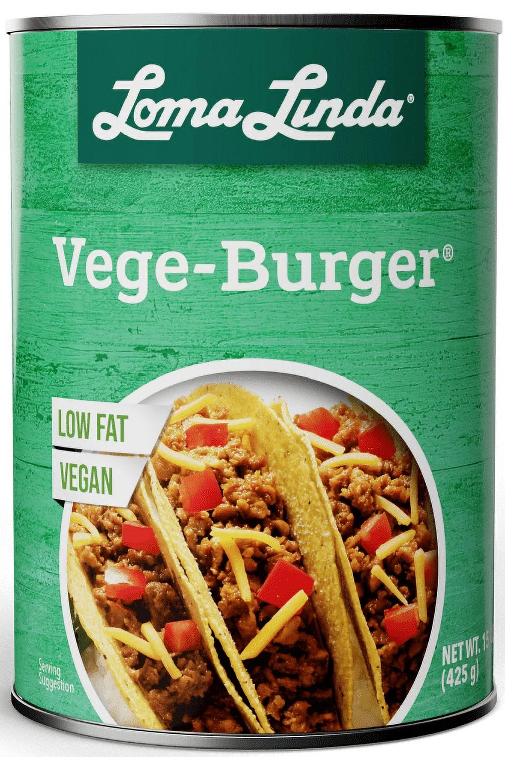 Loma Linda Vege Burger (15 oz.) 12 pack - Vegan