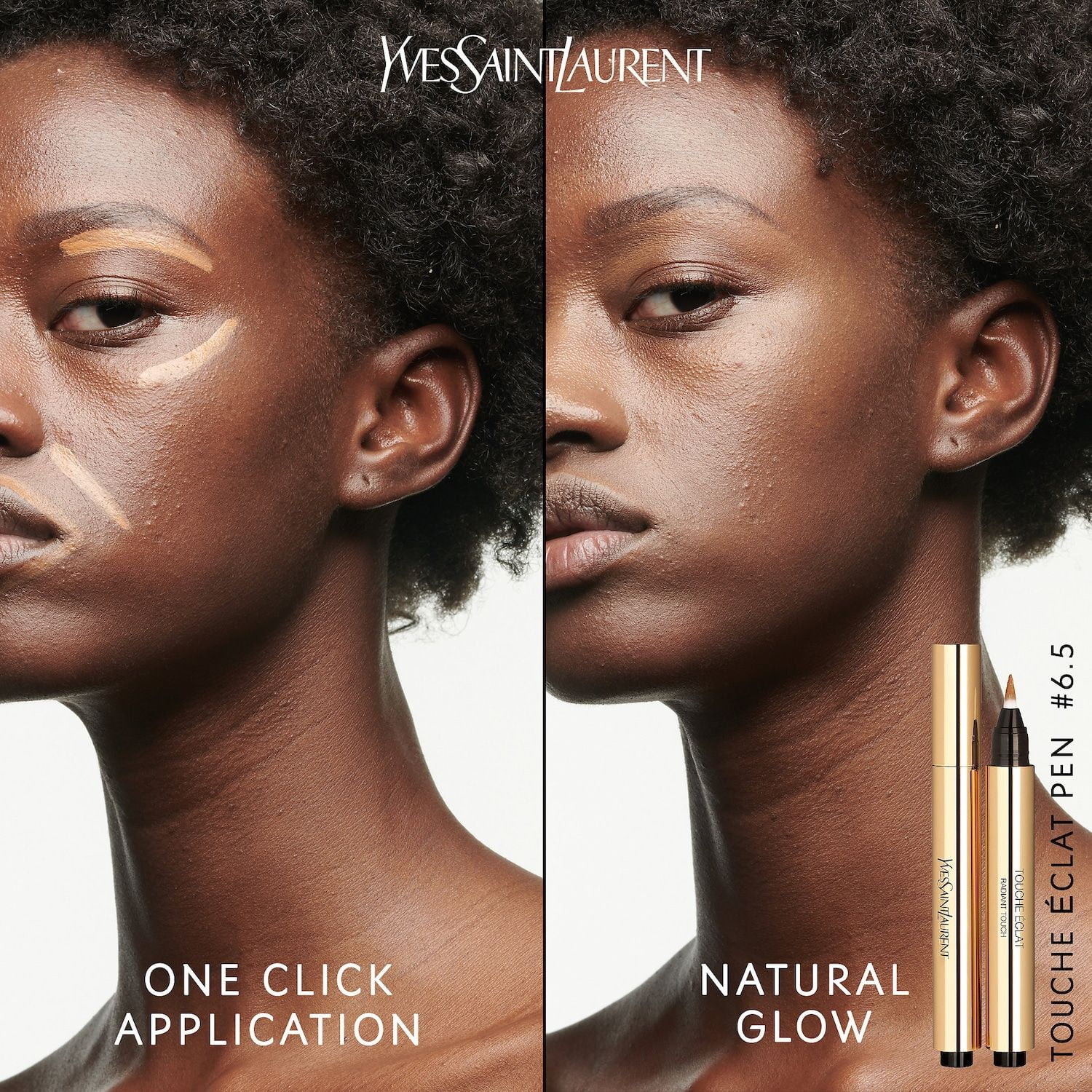 Yves Saint Laurent Touche Éclat All-Over Brightening Concealer Pen - 6.5 Luminous Toffee - for deep complexions with neutral undertones - 0.1 oz/2.5 mL