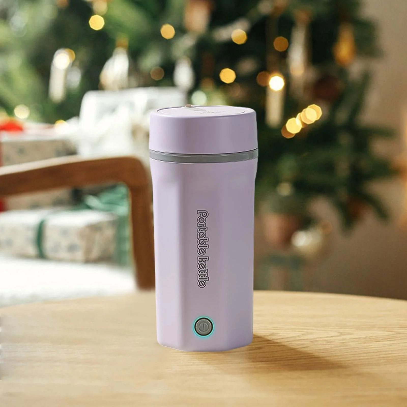 Portable Electric Tea Kettle Hot Water Kettle for Outdoor Parties Traveling Violet