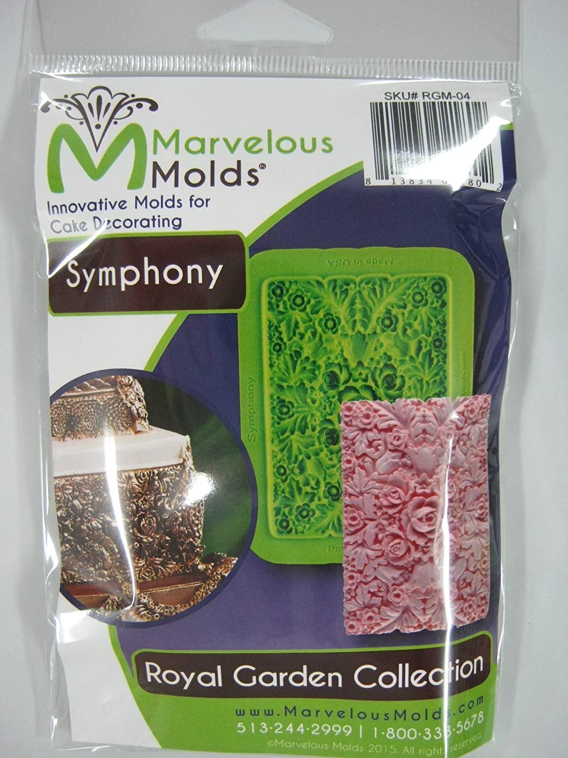 Symphony Silicone Mold Royal Garden Collection By Marvelous Molds