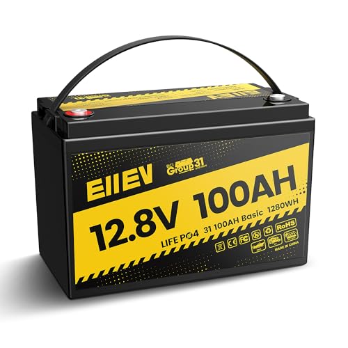 12V 100Ah Lithium Battery,Low-Temp Protection LiFePO4 Battery,Built-in100A BMS,15000+Deep Cycle,Rechargeable Lithium Iron Phosphate Batteries for Trolling Motors,Marine,RV,Camping,Home Energy
