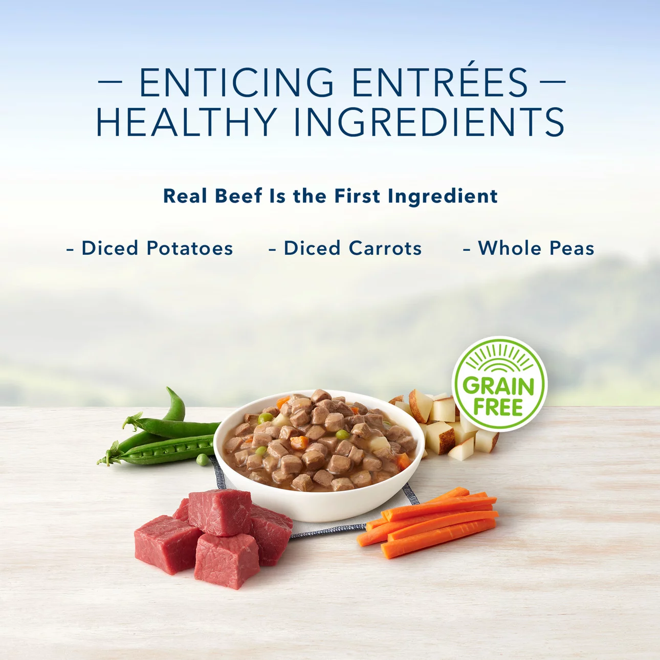 Blue Buffalo Delights Small Breed Filet Mignon Flavor in Hearty Gravy Wet Dog Food for Adult Dogs, Grain-Free, 3.5 oz. Cup