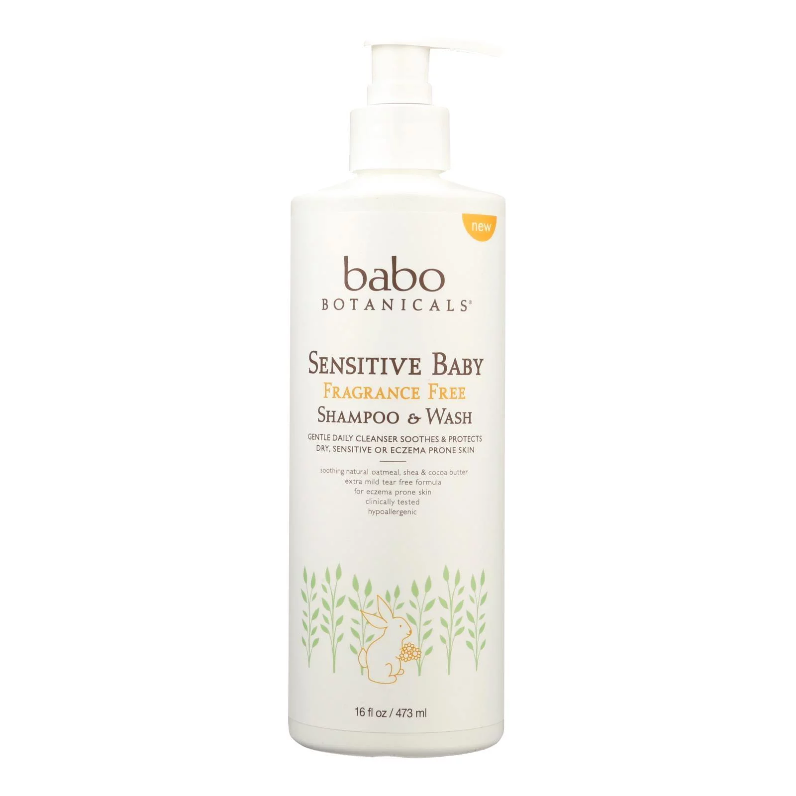 Babo Botanicals - Body Wash - Fragrance Free - 1 Each - 16 fl oz.