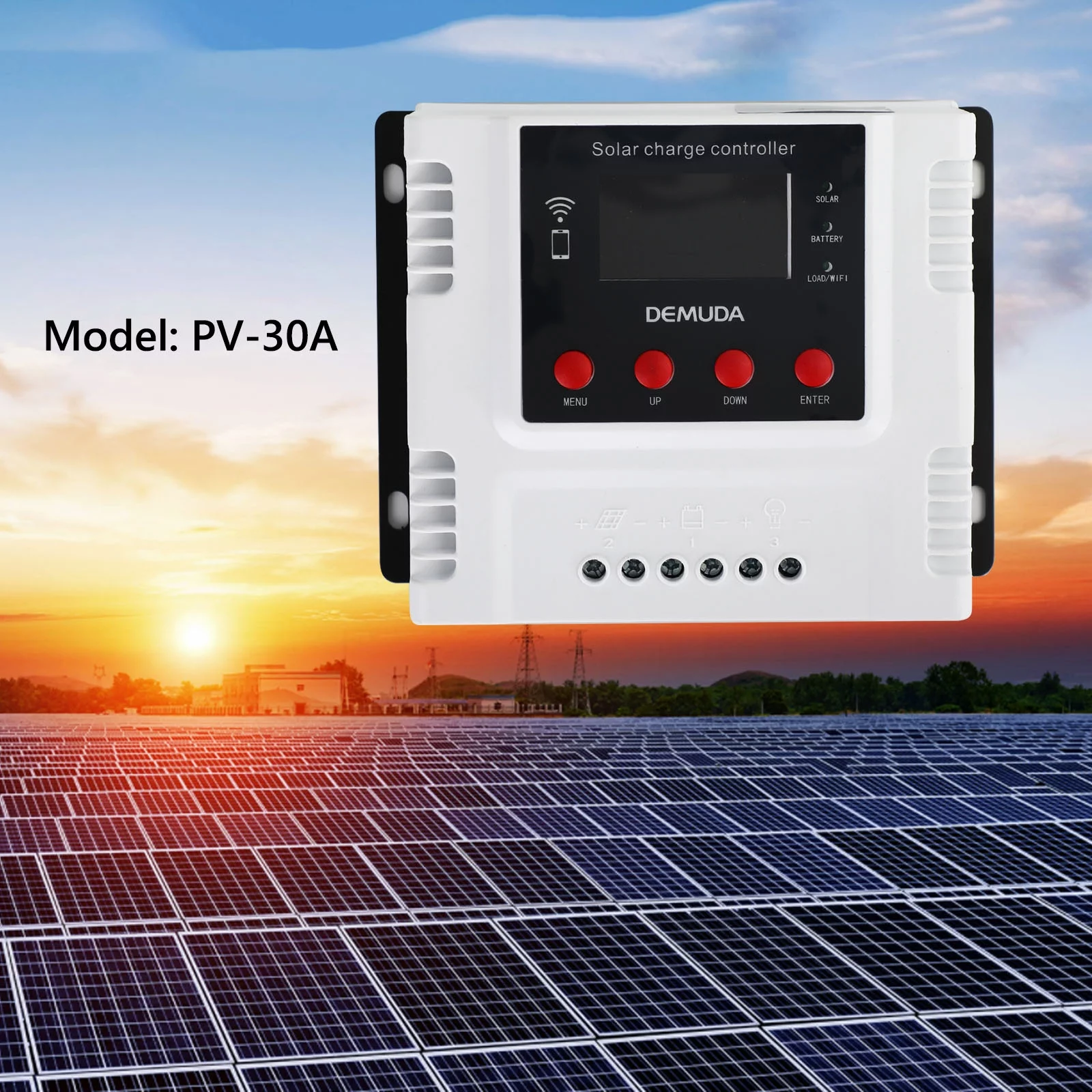 PWM 60A 12V 24V 48V Solar Charge Controller For Lifepo4 Lead Acid Gel Battery