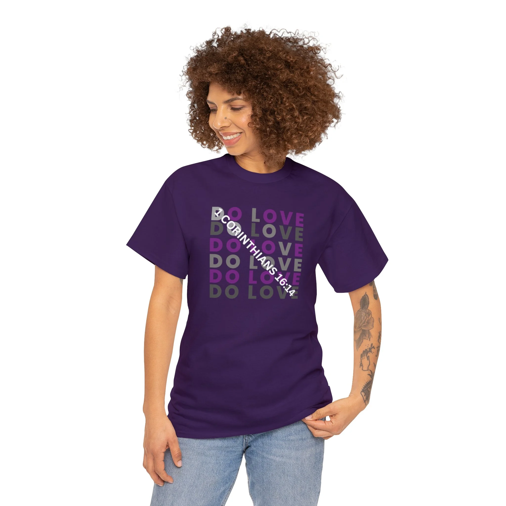 Inspired By TNT Do Love Scripture Tee, Adult Graphic Casual Unisex T-Shirt