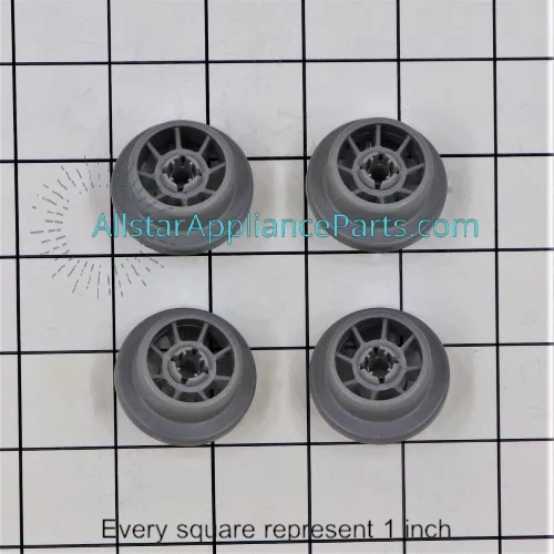 Bosch Dishwasher Dishrack Wheel 00617087 (pack of 4)