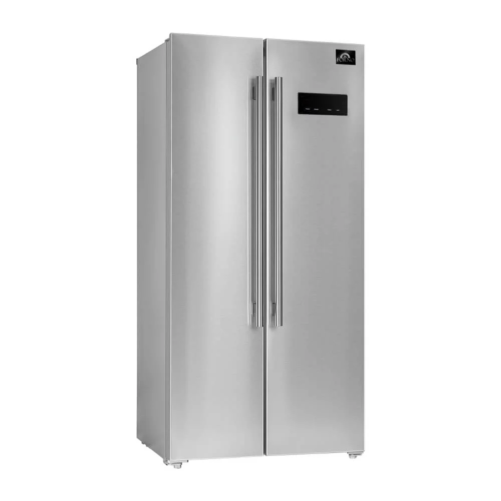 Forno FFRBI180533S 15.6 Cu. Ft. Salerno Stainless Side by Side Refrigerator