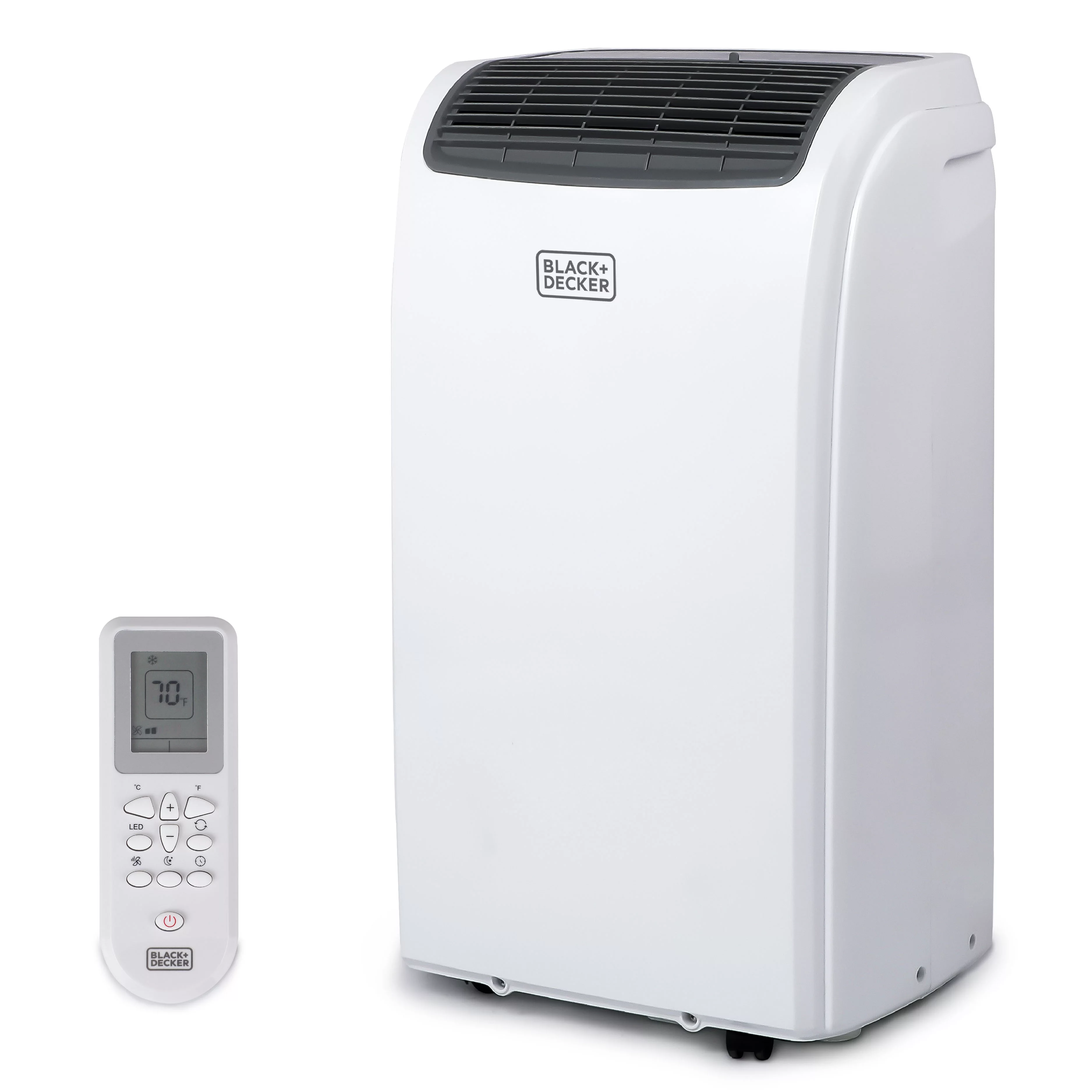 BLACK+DECKER 6,500 BTU SACC/CEC (12,000 BTU ASHRAE) Portable Air Conditioner, Portable for Room, 3-in-1 AC Unit, Dehumidifier, & Fan, Portable AC with Installation Kit & Remote Control