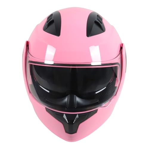 SPARK Motorcycle Dual Visor Flip up Modular Full Face Helmet Adult Men Women DOT Approved