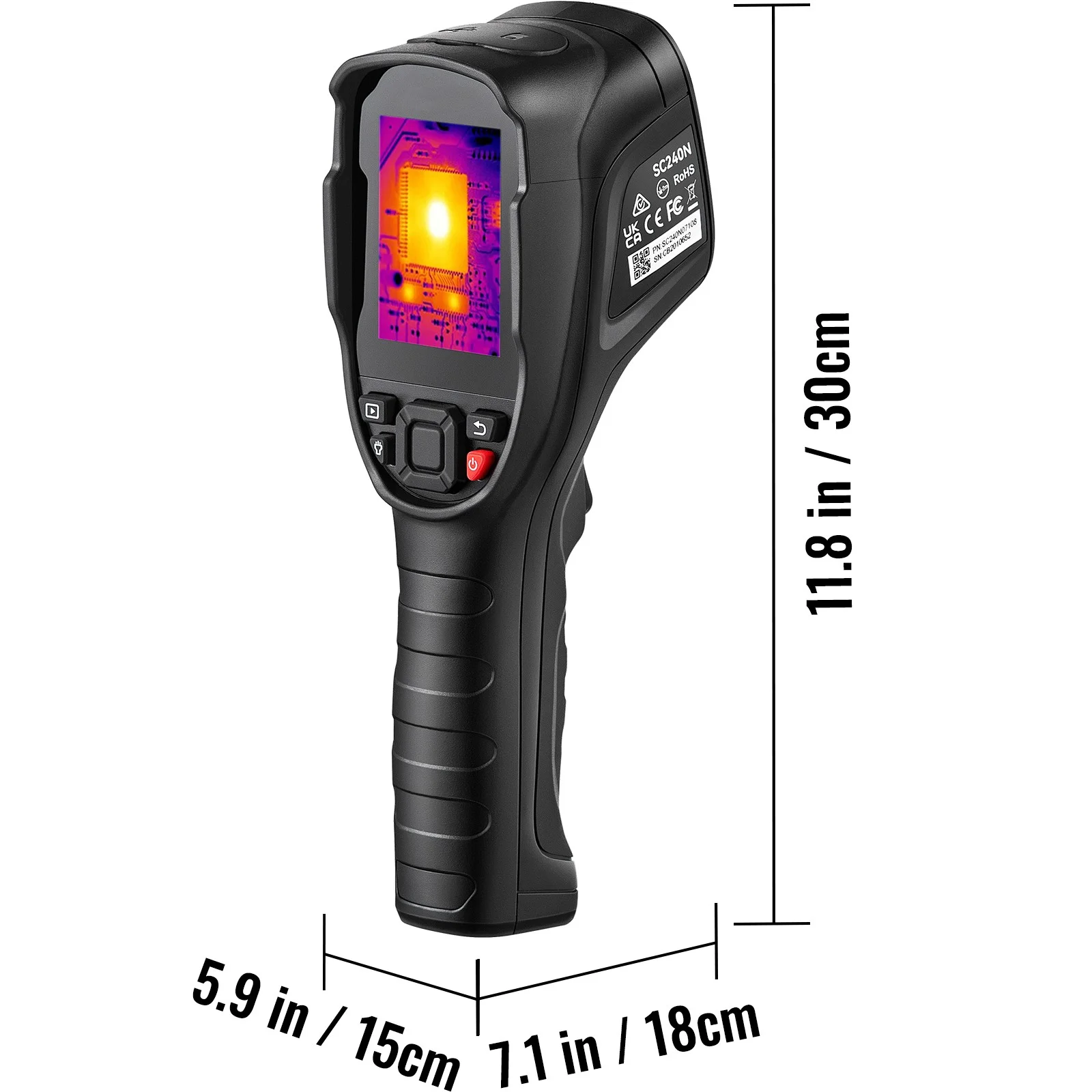 BENTISM Infrared Thermal Imager Thermal Camera 16G IR Resolution 240x180 LCD