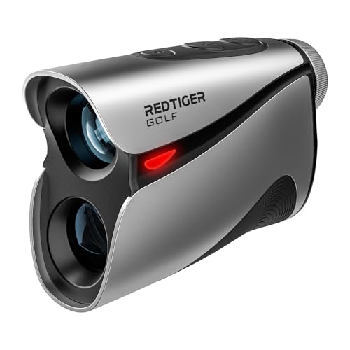 REDTIGER OLED Range Finder Golf with Slope, 1200 Yards Laser Rangefinder Golfing, 7X Magnification Range Finder Golf Magnetic, Flag Lock Vibration & Rechargeable