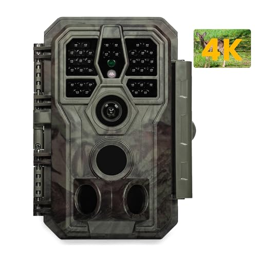 GardePro A50 Trail Camera, 4K 64MP, New-Gen Image Technology, Ultra-Low Light Sensitivity Sensor, Night Vision, Motion Activated