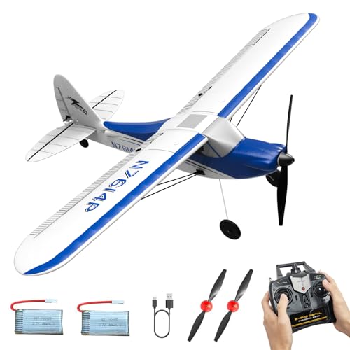 RC Plane Sport Cub 500 S2 RC Airplane RTF 4 CH Remote Control Airplane with Gyro Stabilization System& One Key Aerobatic, Ready to Fly for Beginners,Kid,Adults