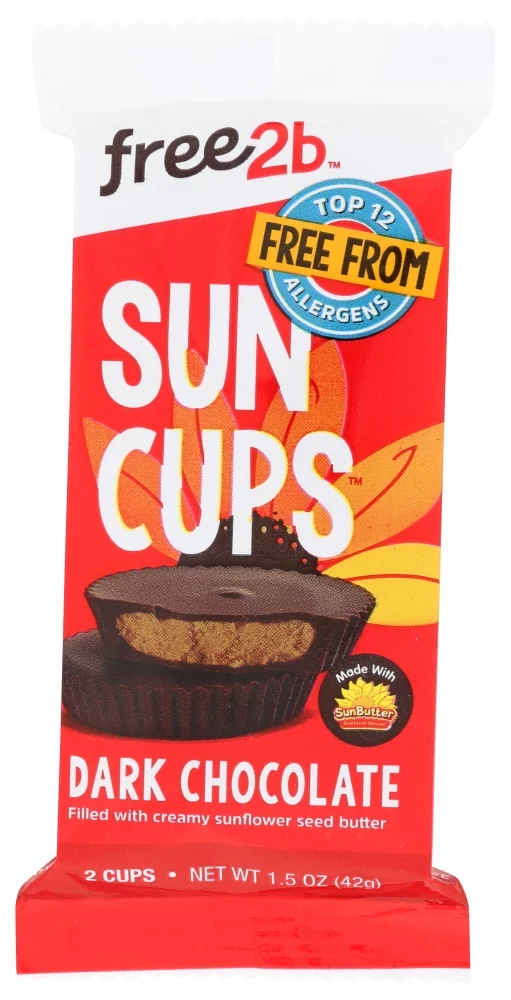Sun Cups Dark Chocolate Sunflower Butter Cups, 1.5 Oz